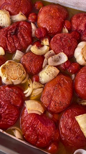 Easy Roasted Tomato Sauce Recipe for Summer Tomatoes