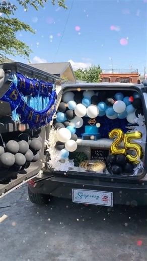 25th birthday 🚙 surprise #babeksteraza #sorpresabybabeksteraza #cartrunksurprisedelivery