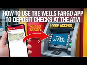 How to Use the Wells Fargo App to Deposit Checks at the ATM [Code Access]