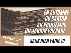 To weed with cardboard