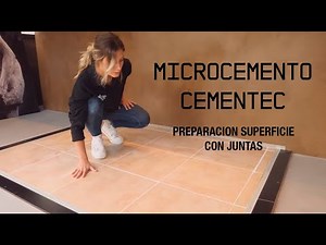 How to apply Microcement CEMENTEC. Adaptation of surface with joints