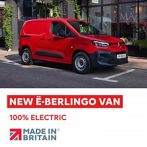 The new Citroën ë-Berlingo van. Spacious & Practical; From urban deliveries to weekend getaways, the e-Berlingo van offers ample cargo space and modern features designed to fit your needs. | Citroën
