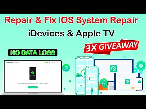 How to Fix iPhone/Repair iOS system issues Apple Logo Stuck/Black Screen/Recovery Mode/Dfu/Boot Loop