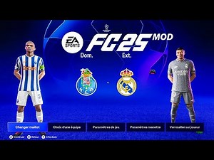 REAL MADRID - PORTO | FC 24 MOD 24/25 Realistic Ultimate Difficulty Career Mode | FC 25 MOD