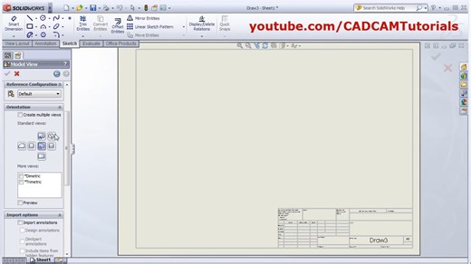 SolidWorks Tutorial for Beginners - 017 - SolidWorks Drawing - Drafting Tutorial