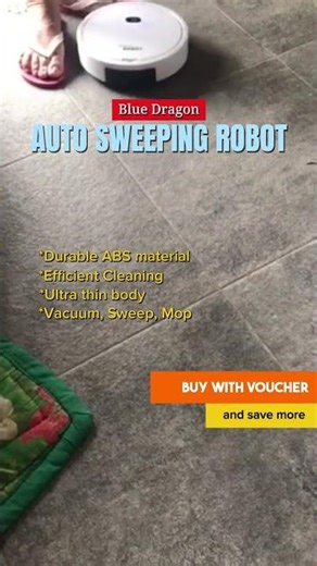 Smart Automatic Sweeping Robot for home use, silent vacuum cleaner. #ShopeeTagToWin