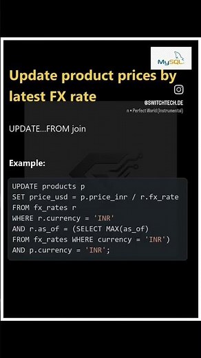 Update Product Prices Using Latest FX Rate | SQL Real-Time Use Case!”