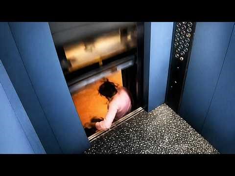 Malfunctioning Elevator Suddenly Shoots Up at Full Speed... Big Mistake