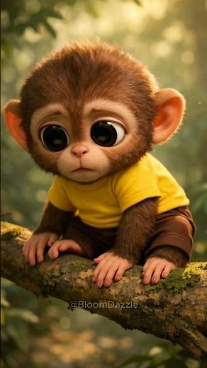 The Little Monkey and Three Kids ...