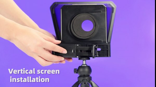 GVM Teleprompter Portable for iPad, Tablet, Smartphone & DSLR Cameras, Teleprompter Kit with Remote Control & Flexible Holder, teleprompter for Smartphone APP Compatible with iOS/Android
