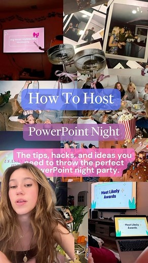 Evite on Instagram: "A casual party theme that’s taking social media by storm? PowerPoint Night. 💻 Allow us break down exactly how to throw one…and then you let us know what theme you want to see next. ✨ #evite #party #powerpoint #powerpointpresentation"
