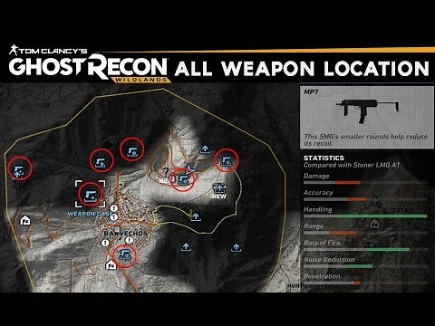 Ghost Recon Wildlands - How to Unlock All Weapons & Gun Parts (All Weapons Locations)