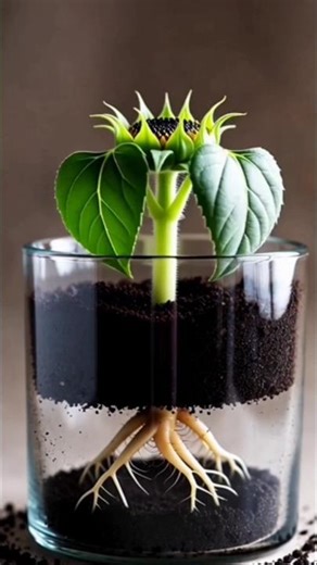 Seed to Sunflower Timelapse 🌻#shorts #shortsfeed #timelapse