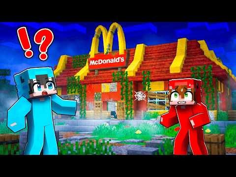 We Found an ABANDONED MCDONALD'S at 3AM in Minecraft...