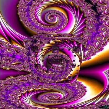071326 Light Violet 3D Fractal Menger Sponge 3 Minute Animation