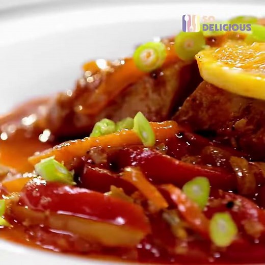 Spicy Perch with Bell Peppers and Lemon