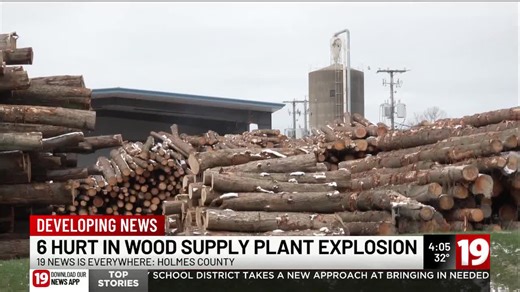 6 people injured during explosion at wood product plant in Holmes County