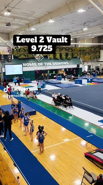 Impressive Girls Gymnastics Level 2 Vault - 9.725 Score