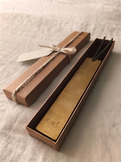 Personalised Brass Bookmark Custom Bookmark Gift for Book Lover Gift Bookish Gift for Her Anniversary Keepsake Gift Wedding Gift Bridesmaid - Etsy
