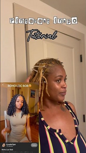 BOHO LOCS tutorial | natural #locs + curls #locstyles #loctutorial #tutorial #locsjourney #boholocs
