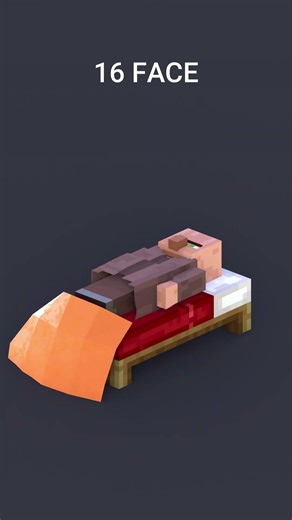 Villager vs 1024 Faces #shorts #minecraft #gaming #blender #render #gameplay