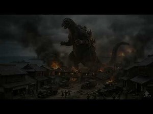 Reimagined: Gojira 1954 attacks Japan.
