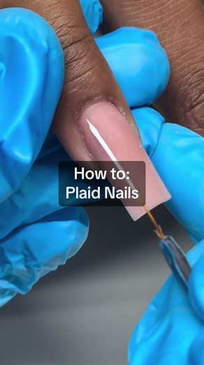 Fall Plaid Nail Tutorial