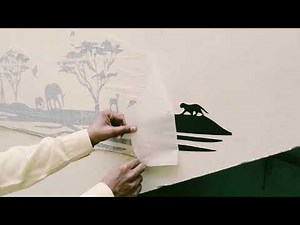 Wall Sticker Pasting Tutorial, Vinyl Decal Wall Art Pasting Procedure Easy Way.