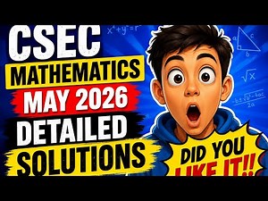 Csec Mathematics Paper 2 2026 Solutions