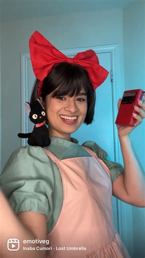 Kiki's Delivery Service Cosplay Transformation ❤️🐈‍⬛