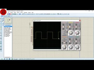 Square wave in Proteus Oscilloscope & MPLAB Logic Analyzer for PIC18F Microcontroller