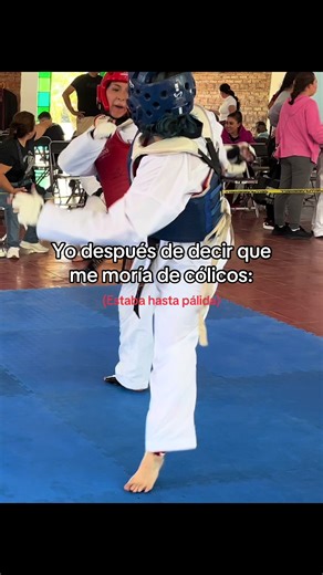 Superando cólicos mientras practico Taekwondo