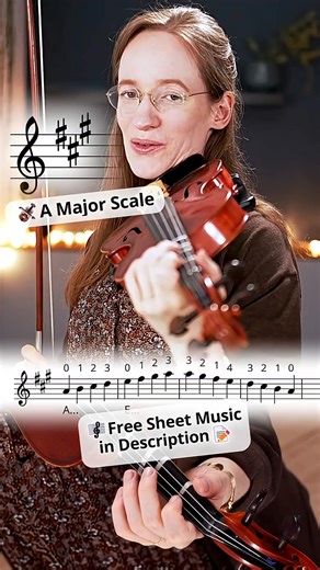  How to Play A Major Scale on the Violin Scales are the building...