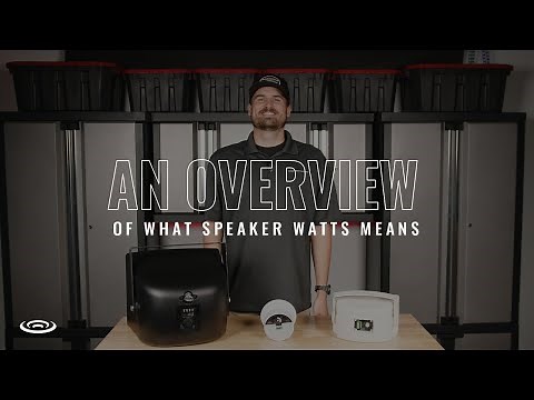 What Does Watts Mean for Speakers?