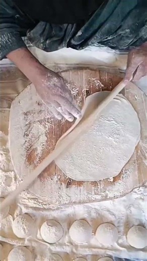 Baking rustic bread in the village #food #village #nomadic #nomadic family #berad #