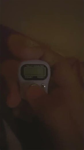 My new tally counter 11933 clicks in 3 hours congratulations to me ??