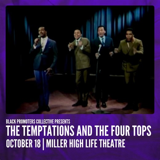 FOUR TOPS AND TEMPTATIONS LIVE... Miller High Life Theatre in Milwaukee Saturday, October 18th... Tickets on sale now! | Four Tops