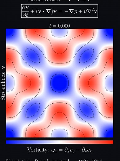 Simulating Taylor-Green Vortex Dynamics Using Navier-Stokes