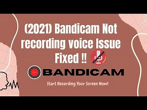 2021 Fix BandiCam Sound not recording problem | bandicam not recording Audio| Microphone not working