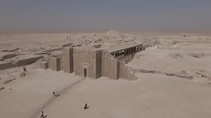 Saqqara Necropolis building. Saqqara Pyramid, Egypt.
