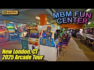 RETRO VIBES! MBM Fun Center Arcade @ Ocean Beach, June 2025 tour (New London CT) full 4K walkthrough