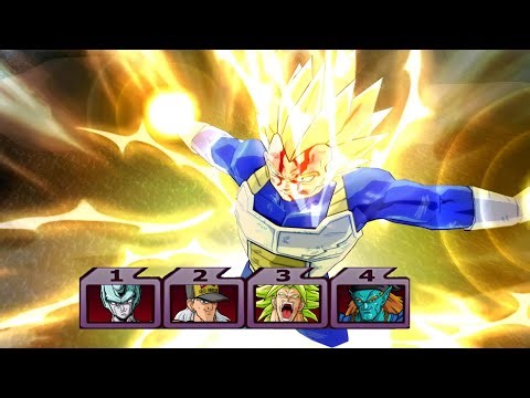 【TAS】Super Vegeta VS Movie Villains | DBZ: BT3 Anniversary Edition HD