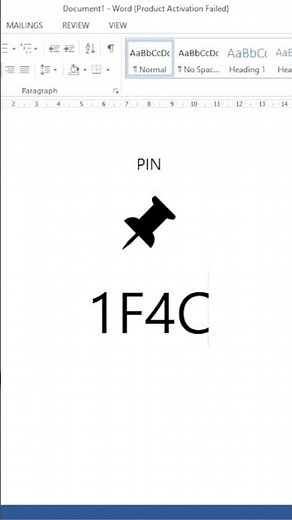 How to Draw a Pin in MS Word Using Keyboard Symbols 🔴📍 #shorts