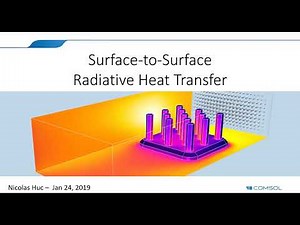 Simulating Surface to Surface Radiation in COMSOL Multiphysics®