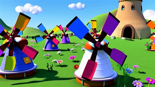 New 15: Los Molinitos – Colorful Pinwheel Wind Animation