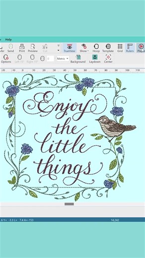 Enjoy the Little Things, get your FREE 30 day Trial of Hatch Embroidery Software today! #Hatch #Hatchembroiderysoftware #machineembroidery #embroiderydigitizing #HatchbyWilcom | Hatch Embroidery