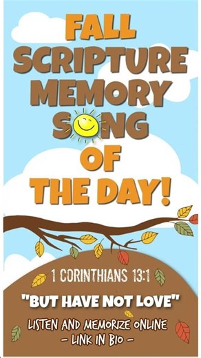 🍂Fall Song of the Day | Easy Scripture Memory #music #family #shortsviral