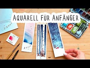 Learn to paint with watercolors – 3 easy techniques for bookmarks