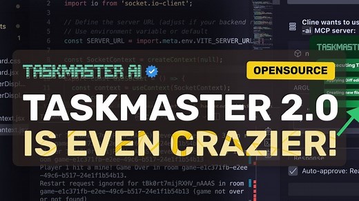 【中文】Taskmaster 现目前最好的 AI Coding 任务管理器 | AICodeKing