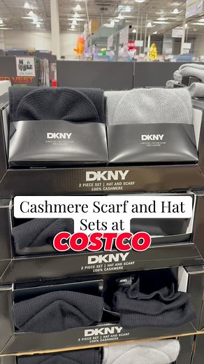 Cashmere Hat and Scarf Sets at Costco! Perfect for gifting this holiday season! #costco_empties #costcofinds #costco #cashmere #giftideas #fblifestyle | CostcoEmpties